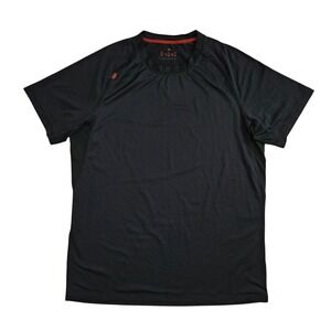 Rhone Sentry T-Shirt Mens Large Black Performance Short Sleeve Crew Athletic Tee